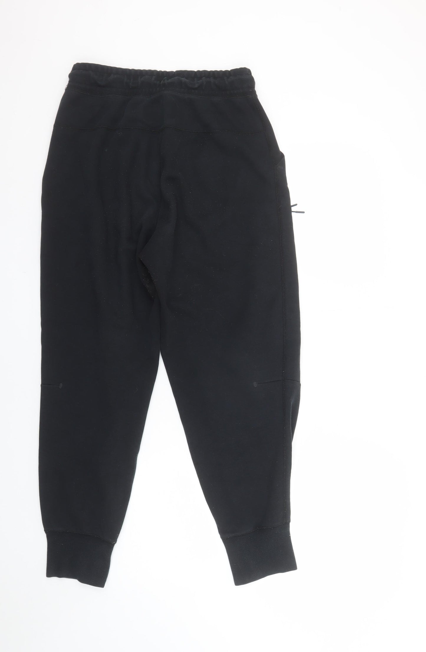Nike Women's Black Jogger Trousers S Fleece Casual Tapered Fit
