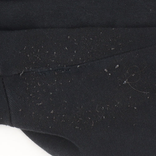 Nike Women's Black Jogger Trousers S Fleece Casual Tapered Fit
