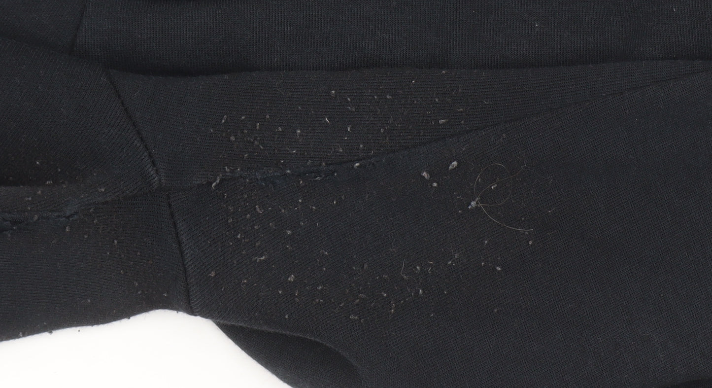 Nike Women's Black Jogger Trousers S Fleece Casual Tapered Fit