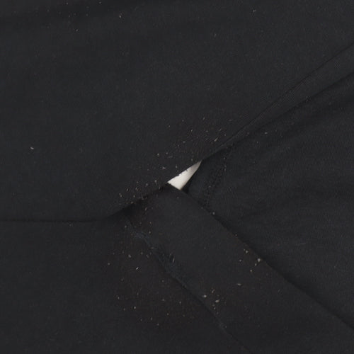 Nike Women's Black Jogger Trousers S Fleece Casual Tapered Fit