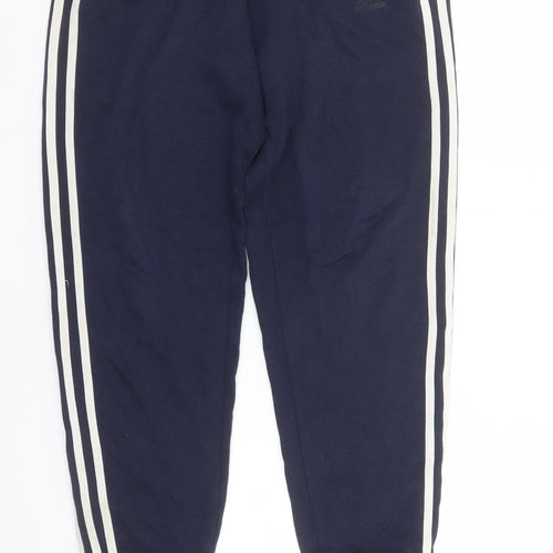 Adidas Boys Blue Jogger Trousers 13-14 Years Elastic Waist Sweatpants