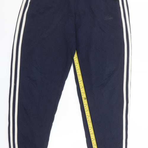 Adidas Boys Blue Jogger Trousers 13-14 Years Elastic Waist Sweatpants