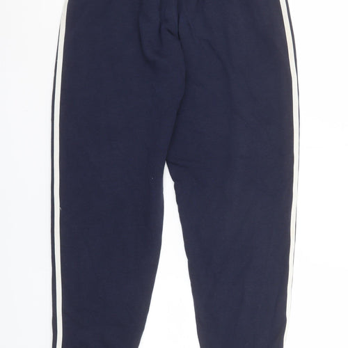 Adidas Boys Blue Jogger Trousers 13-14 Years Elastic Waist Sweatpants