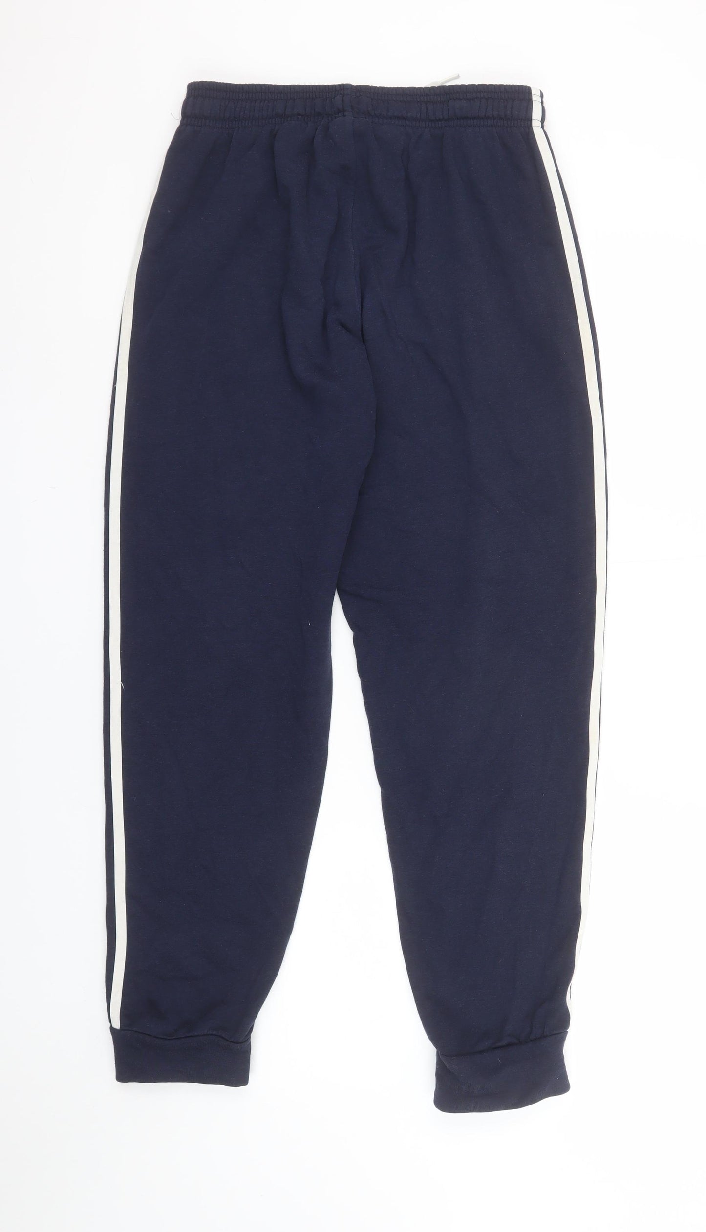 Adidas Boys Blue Jogger Trousers 13-14 Years Elastic Waist Sweatpants