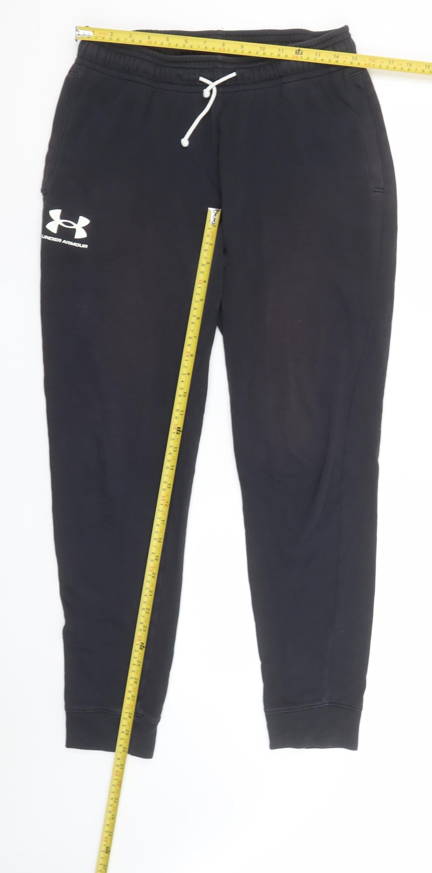 Under Armour Women Black Large Jogger Sweatpants Cotton Blend