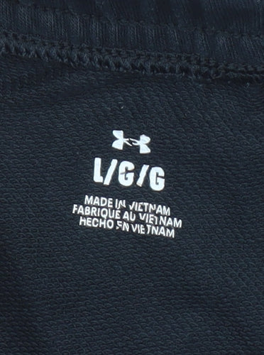 Under Armour Women Black Large Jogger Sweatpants Cotton Blend