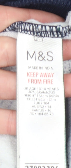 Marks and Spencer Boys Multicoloured Harry Potter Velour Pyjama Top 13-14 Years