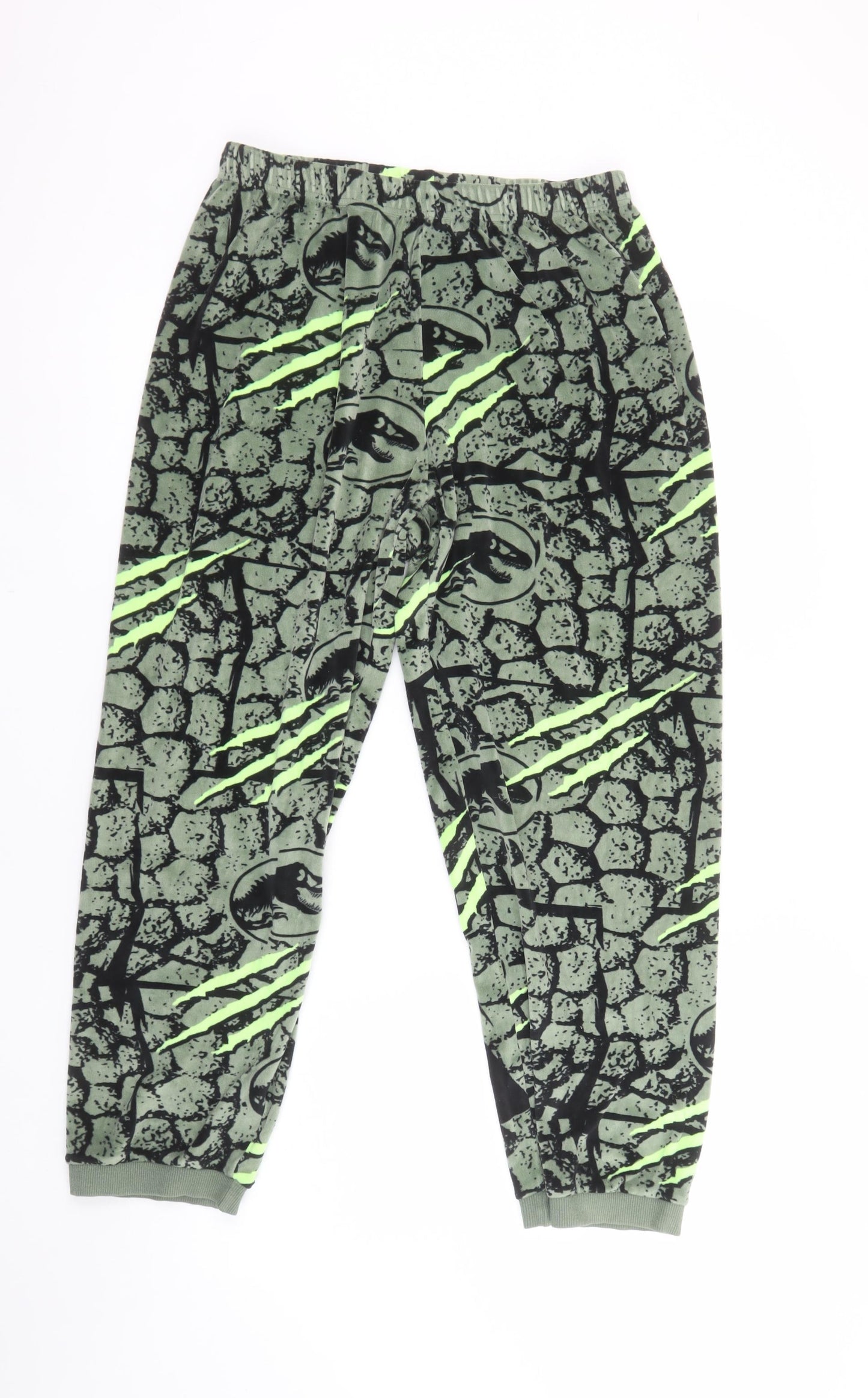 Marks and Spencer Boys Green Jurassic Park Pyjama Pants 13-14 Years