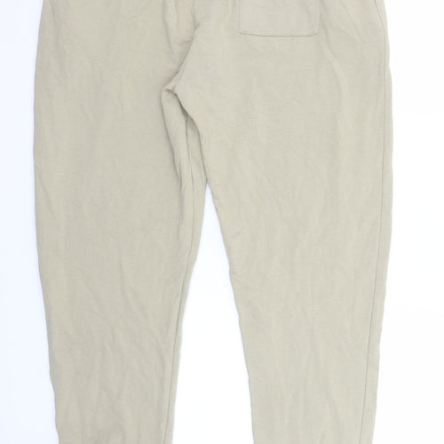 Mr P. Mens Beige Cotton Jogger Trousers 2XL Regular Fit