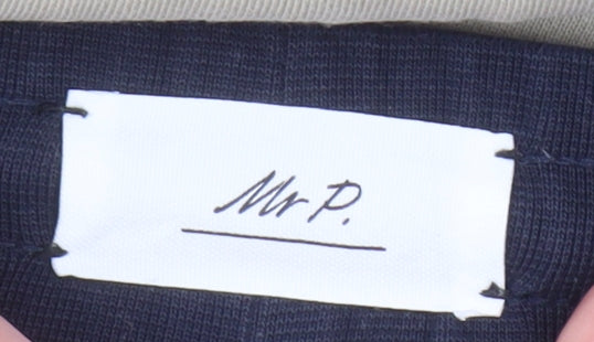 Mr P. Mens Beige Cotton Jogger Trousers 2XL Regular Fit