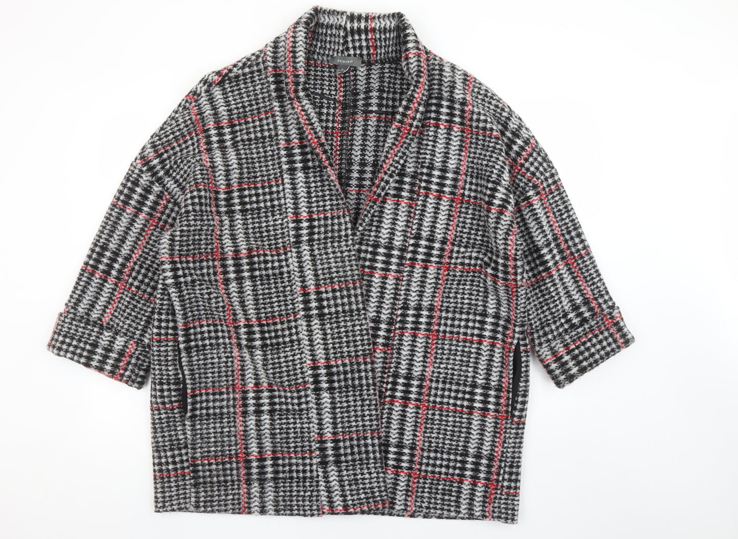 Primark Women’s Multicoloured Check Coatigan Size M (10/12)