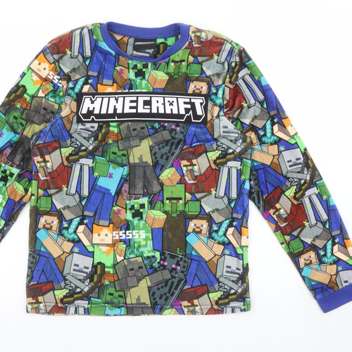 George Boys Multicoloured Minecraft Fleece Pyjama Top 13-14 Years