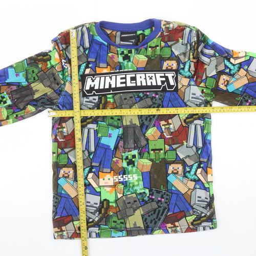 George Boys Multicoloured Minecraft Fleece Pyjama Top 13-14 Years