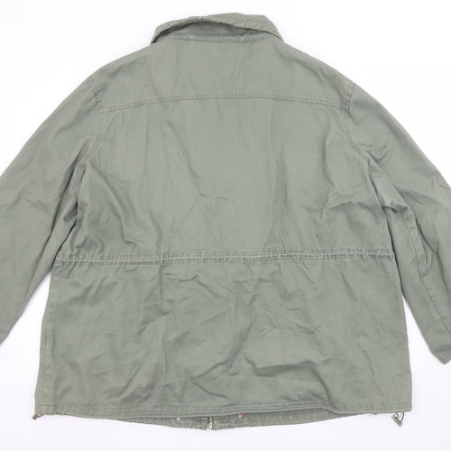 Hawke & Co Womens Green Cotton Military Jacket Size XL