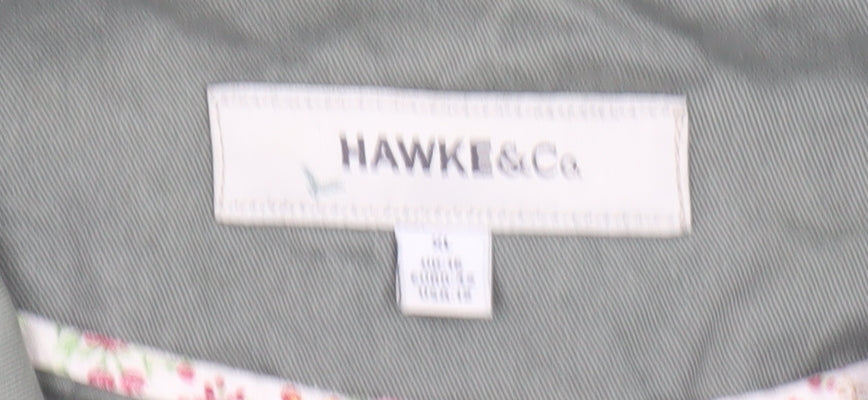 Hawke & Co Womens Green Cotton Military Jacket Size XL