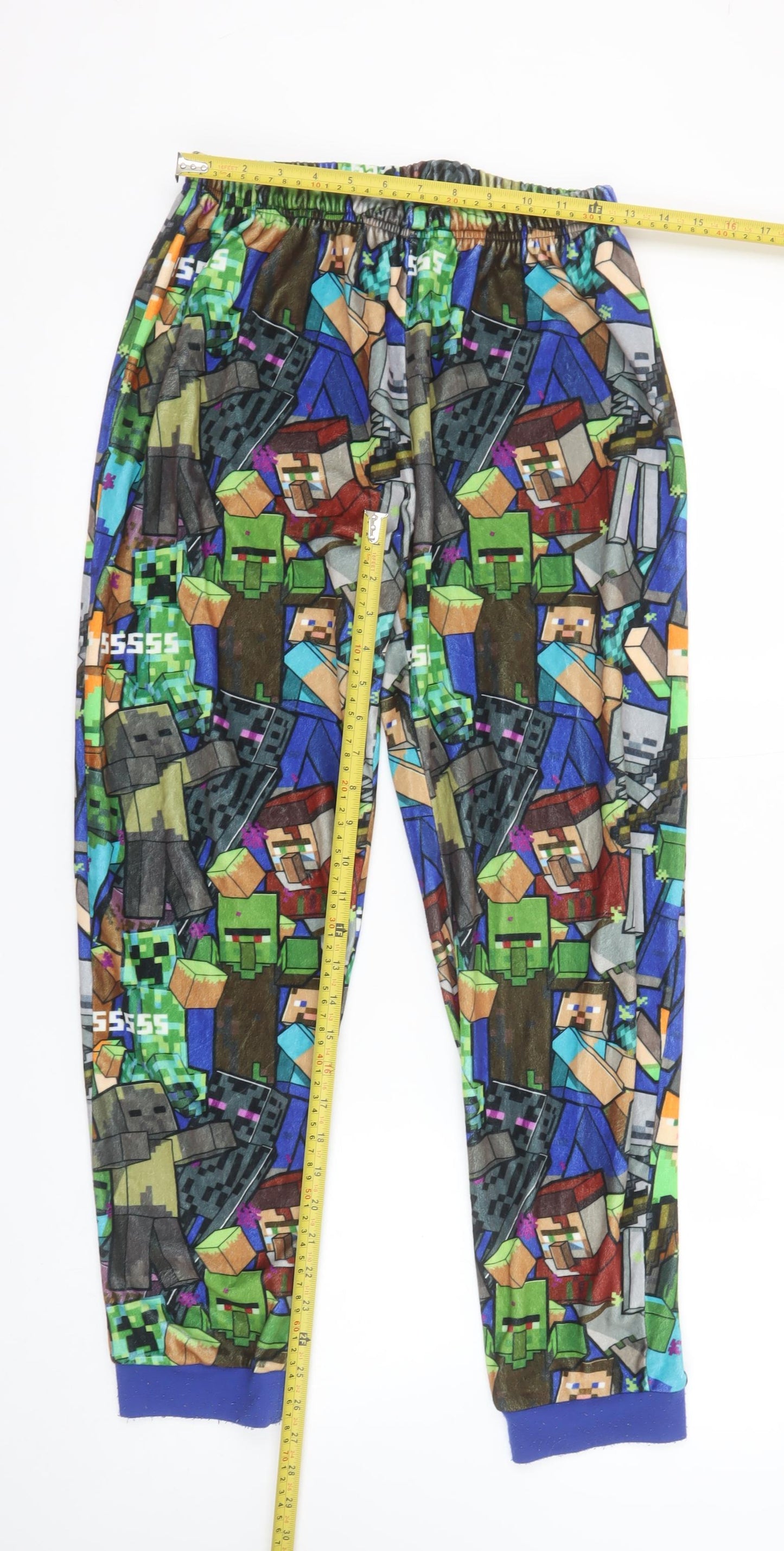 George Boys Minecraft Fleece Pyjama Pants Multicoloured 13-14 Years