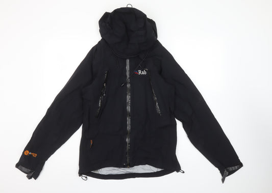 Rab Womens Black Waterproof Hooded Neutrino Jacket UK 10