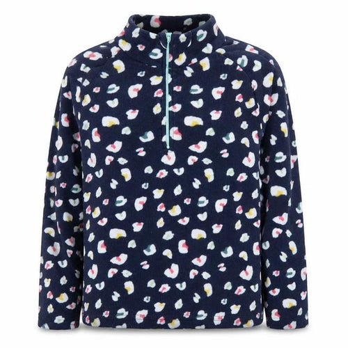 Mountain Warehouse Girls Blue Fleece 1/4 Zip Pullover Sweatshirt 8-10 Years