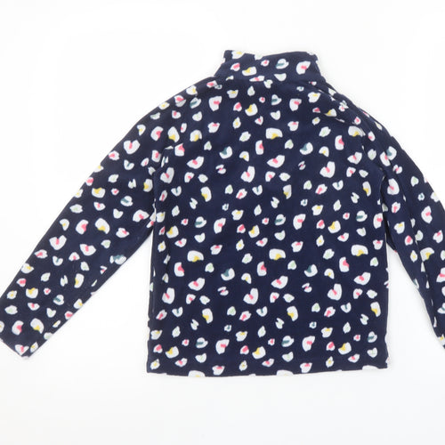 Mountain Warehouse Girls Blue Fleece 1/4 Zip Pullover Sweatshirt 8-10 Years