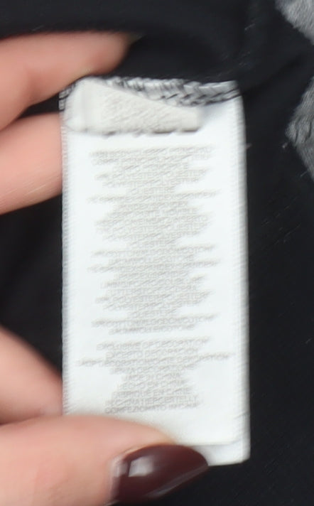 Fila Women’s Grey Black Colourblock Full Zip Hoodie Size M