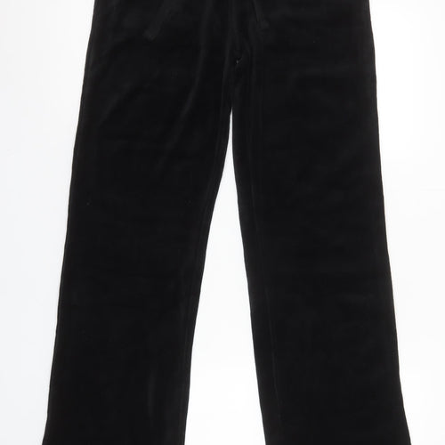 Urban Diva Women's Black Velour Sweatpants M Comfort Lounge Trousers