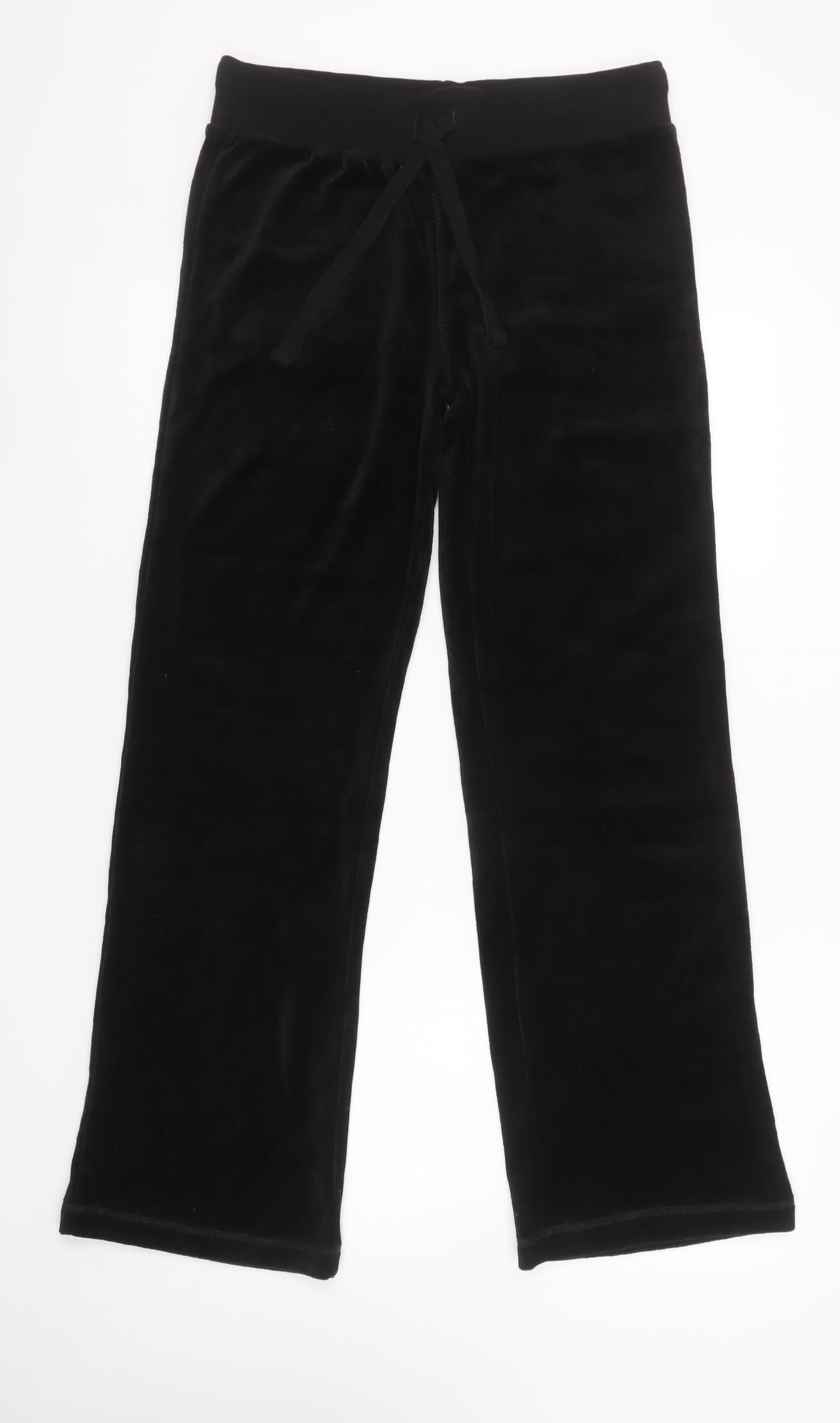 Urban Diva Women's Black Velour Sweatpants M Comfort Lounge Trousers