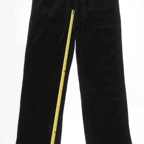 Urban Diva Women's Black Velour Sweatpants M Comfort Lounge Trousers