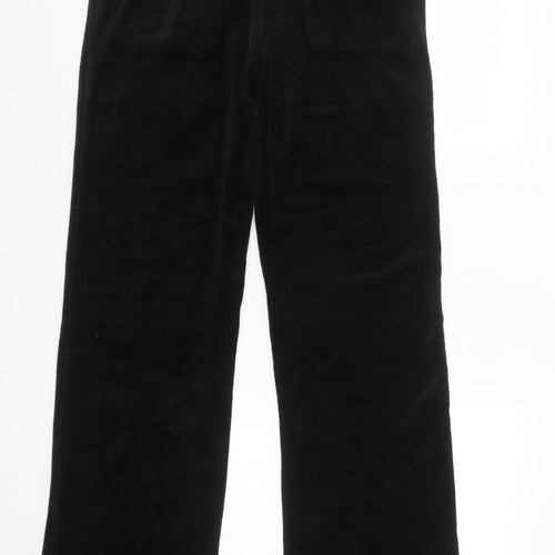 Urban Diva Women's Black Velour Sweatpants M Comfort Lounge Trousers