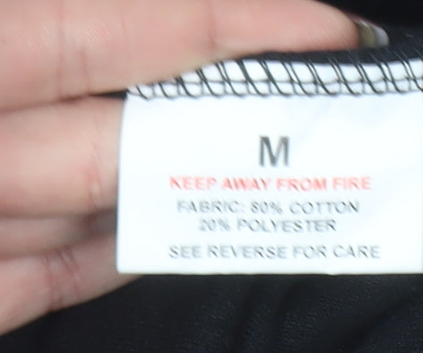 Urban Diva Women's Black Velour Sweatpants M Comfort Lounge Trousers