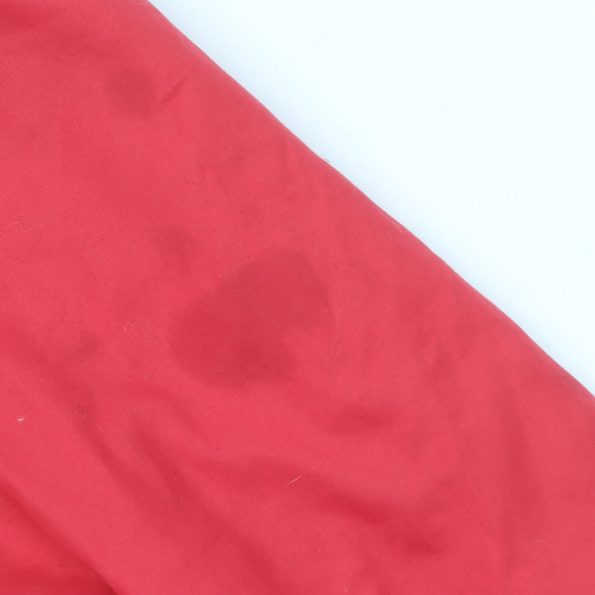 Anne de Lançay Women's Red Hooded Mid-Length Anorak Jacket Size S