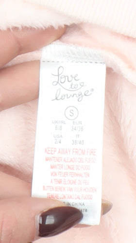 Love to Lounge Women Pink Fleece Pyjama Pants Size S Winter Loungewear