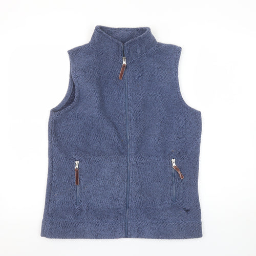 Country Rose Women's Blue Fleece Waistcoat Bodywarmer Size S