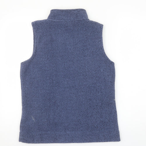 Country Rose Women's Blue Fleece Waistcoat Bodywarmer Size S