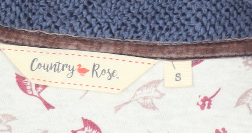 Country Rose Women's Blue Fleece Waistcoat Bodywarmer Size S