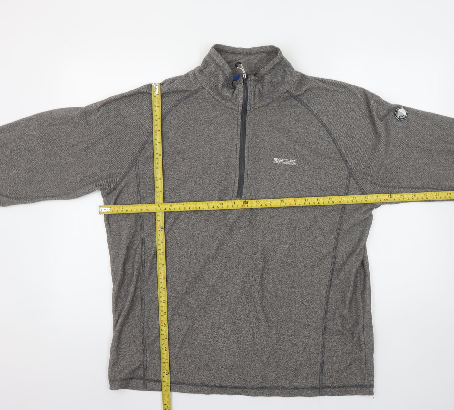 Regatta Men's Grey Fleece 1/2 Zip Pullover Sweatshirt Size L Outdoor