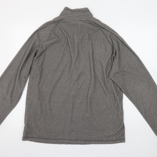 Regatta Men's Grey Fleece 1/2 Zip Pullover Sweatshirt Size L Outdoor