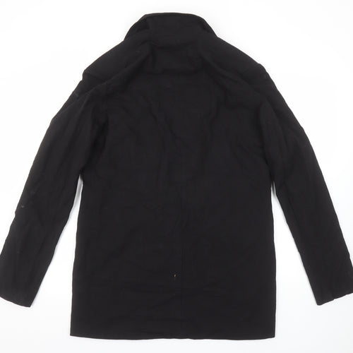 Boohoo Women’s Black Double-Breasted Blazer UK 12 Tailored Jacket