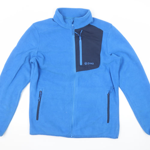 Pika Men’s Blue Fleece Full Zip Outdoor Jacket M
