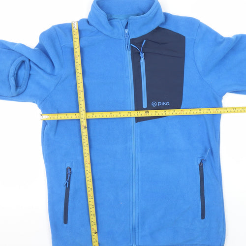 Pika Men’s Blue Fleece Full Zip Outdoor Jacket M