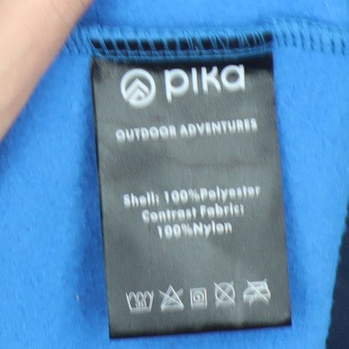 Pika Men’s Blue Fleece Full Zip Outdoor Jacket M