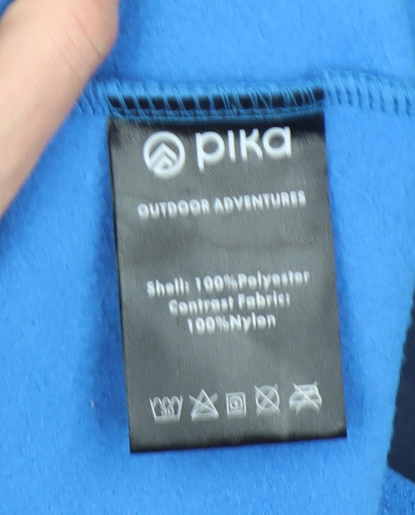 Pika Men’s Blue Fleece Full Zip Outdoor Jacket M