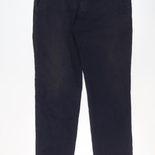 BOSS Men's Blue Chino Trousers Size 36R Regular Fit Cotton Blend