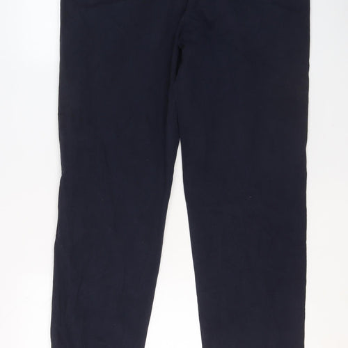 BOSS Men's Blue Chino Trousers Size 36R Regular Fit Cotton Blend