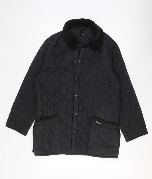 Barbour Men's Black Quilted Jacket S Regular Fit Outdoor Coat