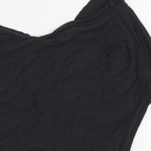 AllSaints Women's Black Sequin Tunic Top Size 14 Viscose Sleeveless