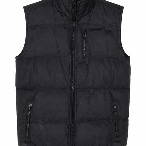 French Connection Men's Black Puffer Gilet Waistcoat Size M