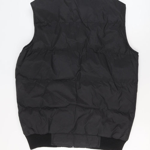 French Connection Men's Black Puffer Gilet Waistcoat Size M