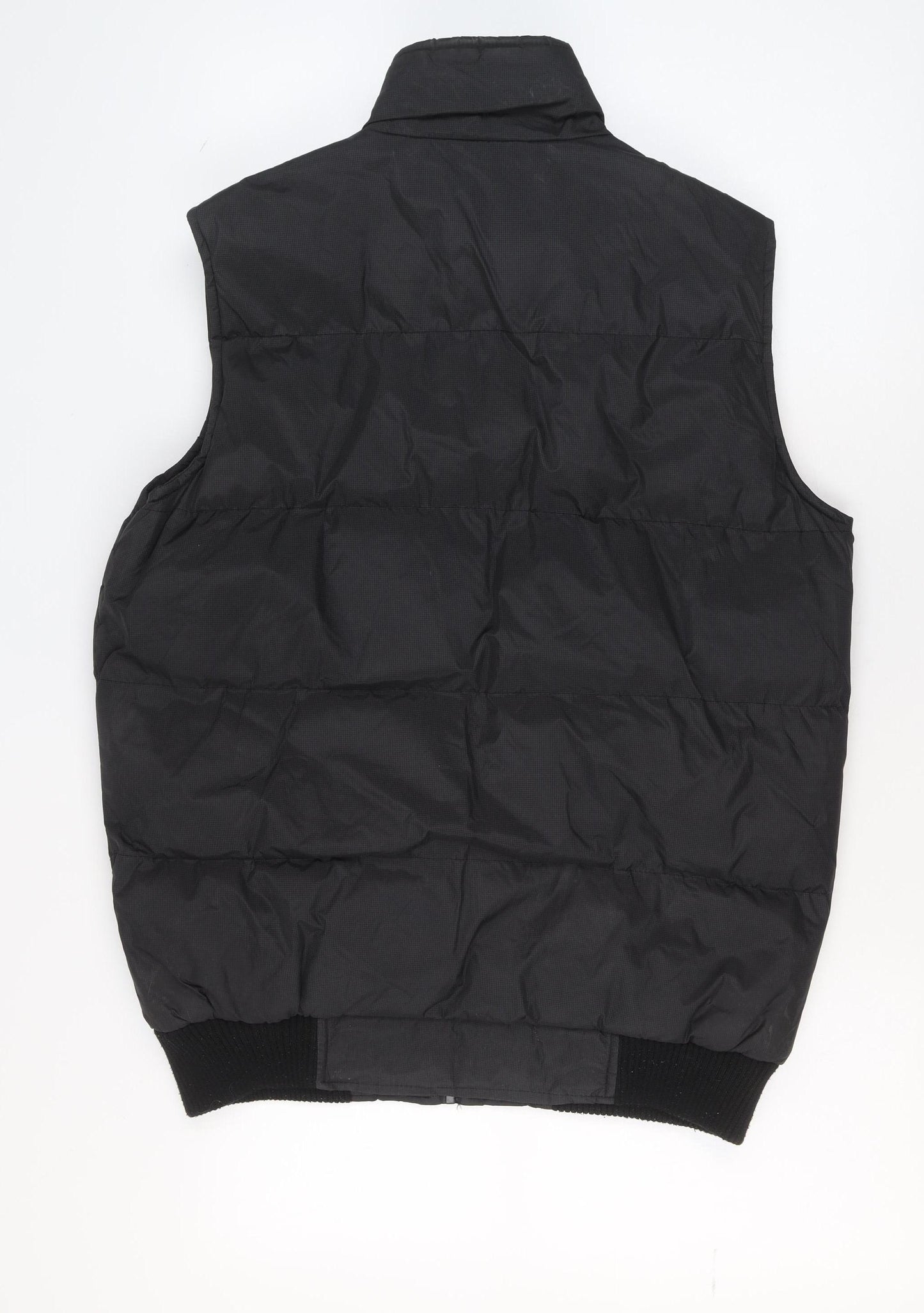 French Connection Men's Black Puffer Gilet Waistcoat Size M