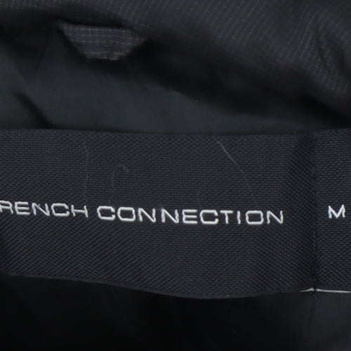 French Connection Men's Black Puffer Gilet Waistcoat Size M