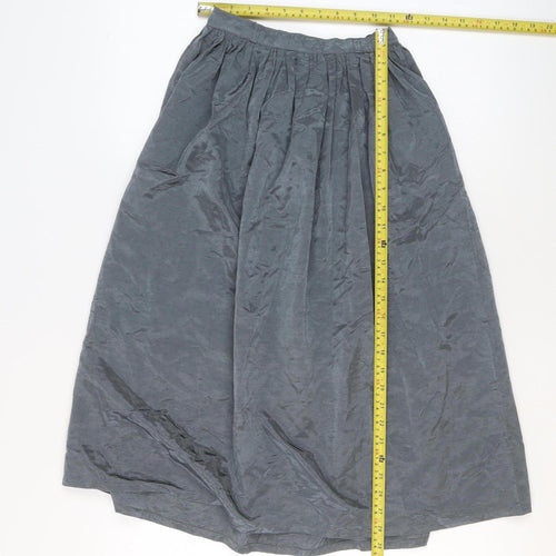Sex Machine Women Grey Size 10 Vintage Bubble Hem Midi Skirt